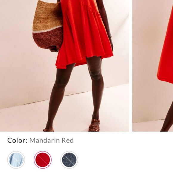 Free People Beach Mandarin Red On My Mind Mini - Picture 6 of 6